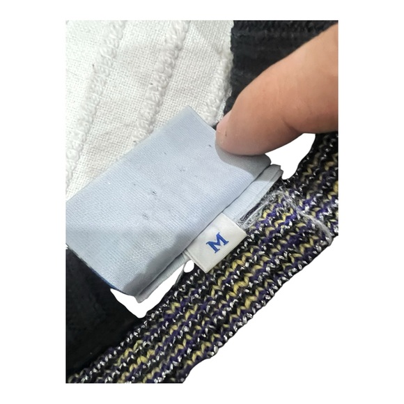 Vintage Meister Sweater Womens Medium Black Wool Blend Embroidered Deadstock 90s - Picture 3 of 9